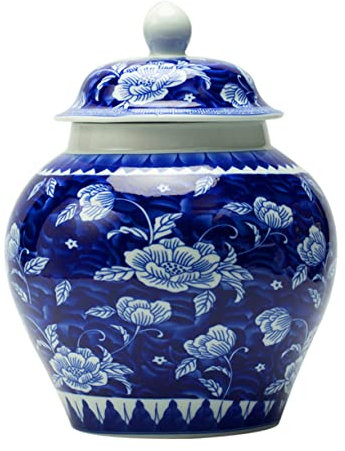 YARNOW Boîte De Rangement Céramique pour Thé Pot Délicat Et Pratique De Cuisine Boîte à Thé Domestique avec Couvercle