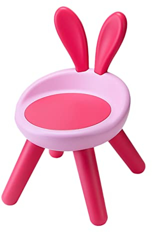 SEWOART Sessel Topfstuhl Lesesaalhocker Fester Stuhl Tragbarer Hocker Sitzhocker Für Kinder Tritthocker Für Die Küche Fuß Stühle Babystuhl Karikatur Plastik Rosa Kleinkind