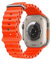 HdanMole Silicone Ocean Cinturini Compatibile con Apple Watch Ultra 2 / Ultra 49mm 45mm 46mm 44mm 42mm 41mm 40mm 38mm, Soft Sport Cinturino per Serie 10 iWatch Ultra 9 8 7 6 5 4 3 2 1 SE, Arancia