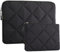 LANDICI Puffy Laptop Sleeve Case 15.6 16 Inch for for MacBook Pro M3/M4 16, HP Acer Lenovo Dell Asus Laptop, Cute Computer Cover Bag with Accessories Pouch, Black