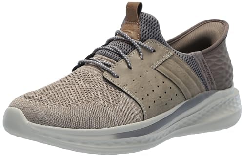 Skechers USA Men's Herren Slade-Ocon Hands Free Slip-in Mokassin, Beige, 42 EU