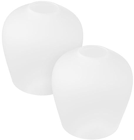 2 pièces abat-jour ovale en verre, mini abat-jour, mini accessoires, mini globes, abat-jour de lampe de chevet, abat-jour de plafond, abat-jour de lustre en verre, luminaire, couvercle d'abat-jour, ab