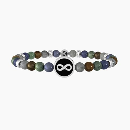 KIDULT - Armband aus Stahl 316L PVD schwarz Steine | Family, Edelstahl, Nicht zutreffend.