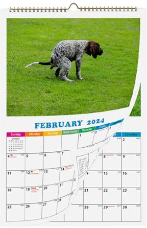 Hunde- -Kalender 2024, Kackende Hunde Kalender 2024, Kalender Kackende Hunde, Kackende Tiere Adventskalender, Lustiger Wandkalender