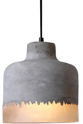 Suspension Industrielle avec Ciment, Lampe à Suspension Vintage en béton, Mini Suspension en béton, Lustre en Ciment, Salle à Manger, Bar, Salon, Suspension au Plafond