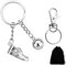 Portachiavi de football cadeau pour hommes et femmes - Porte-clés avec chaussures et ballon de football en 3D, Porte-clés décoration de football pour fans de sport, Porte-clés souvenir, Argenté,