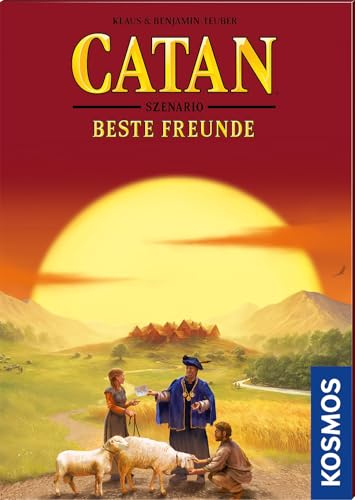 KOSMOS 682934 Catan Beste Freunde, Szenario für Catan - Das Spiel, für 3-6 Personen ab 10 Jahre, Brettspiel Klassiker Siedler von Catan, Gesellschaftsspiel