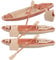 UPKOCH 9-Piece Mini Canoe Set - ABS Realistic Rowing Boat Models with Oars & Life Vests for Fairy Gardens, Cake Toppers & Kids Birthday Decor (Beige, 7.8)