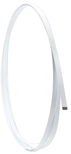 PH PandaHall 5.4 Yards 12mm Boning für Nähen, Weiß Frühling Stahl Boning Korsett Boning PVC bedeckt Stahl Boning Stays Boning für Korsett Hochzeitskleid Brautkleider Dessous Krankenpflege Kappe