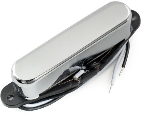 Musiclily Pro TL-60S Alnico 5 Micro Tele Simple Bobinage Manche Pickup pour Guitare électrique Style Tele, Chrome
