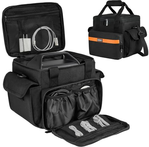 LEFOR·Z Tragetasche kompatibel mit Jackery Explorer 240 V2/240/500/1000 V2/Anker Solix C300/C1000/ECOFLOW River 2 Pro/River 2 Max/BLUETTI EB3A/Elite 100 V2 tragbarem Kraftwerk für Zubehör