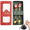 Set di posate natalizie, forchetta e cucchiaio natalizio, set di posate nataliziforchetta e cucchiaio di natale posate natalizie, forchetta e cucchiaio di Babbo Natale, posate di Natale