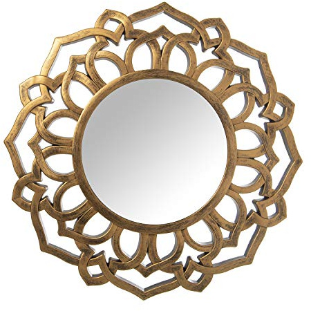 ESPEJO RESINA DORADO °60X3CM, INT:°29CM
