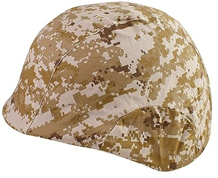 Kisangel Camouflage Helmabdeckung Für Jagd Taktischer Militärstil Mit Digitalem Muster Braun Verstellbar Und Langlebig Für Outdoor-aktivitäten