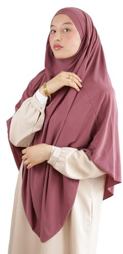 Khimar Hijab Überzieh-Oberteil Jilbab für muslimische Frauen verhüllt KH300, Blush, One size