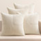 EMEMA Kissenbezug Kordsamt 4er Set Patchwork Kissenhülle 40x40 cm Zierkissenbezug Dekokissen Sofakissen Kord Dekorative Kissen für Sofa Sessel Zuhause Schlafzimmer Beige