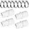 ISparbox 4pcs Pool Schlauchverbinder Pool Schlauchadapter für 32mm auf 38mm Ø Poolschlauch Verbinder mit 8 Schlauchschellen robust und langlebig kann an Verschiedene Schläuche Poolstaubsauger