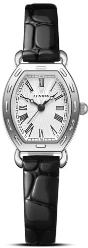 Uhr Damen Armbanduhr Damen Uhr mit Großen Ziffern Analog Quarzuhr für Frauen mit Lederband