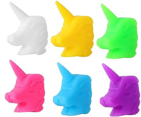 OFFSCH 12pcs Silicone Wine Glass Marker Identification Charms for Drinking Cups Colors Party Supplies for Unicorn Theme Parties and Events