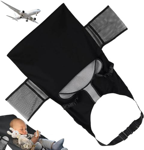 MEZHEN Travel Cot for Airplane Baby Travel Cot Portable Hammock Chair Extension Seat for Sleeping in Flight and Car