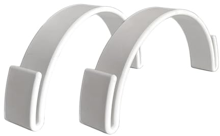 Bosiyrggrl Hat Bill Bender, Hat Brim Bender, Hat Curving Band Brim Shaper for Caps, Comes with Hat Sizing Reducer Tape White 2Pcs