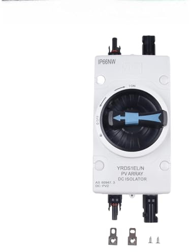 FUBESK PV DC Trennschalter Hauptschalter 32A 1000VDC 4P IP66 für 2 Saiten Solar Photovoltaik Anlage