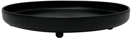 Xumh2024-3 Untersetzer für Blumentöpfe Metall-Pflanzenuntersetzer mit Kugelfüßen, Moderne Zimmerpflanzen, Tropfschalen for den Innenbereich, 24,9 cm