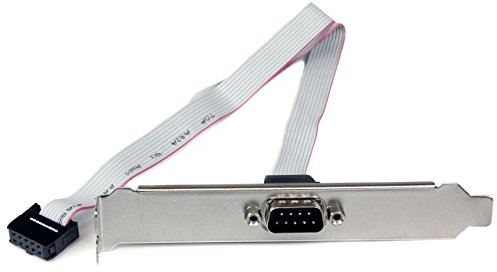 StarTech.com DB9 Slotblech Seriell Motherboard Header mit 9pol Stecker an 10-pin Buchse - Motherboard Header (Buchse) 1 x DB-9 (Stecker)