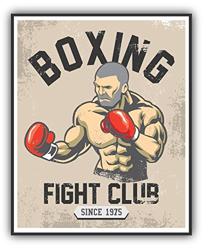 Boxing Fight Club Sport Grunge Hochwertigen Auto-Autoaufkleber 10 x 12 cm