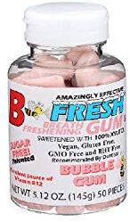 B Fresh - respiración refrescar azúcar gratis goma de mascar chicle - 50 unidades