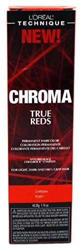 LOREAL Chroma True Reds Haar Farbe – Ruby 1.74oz