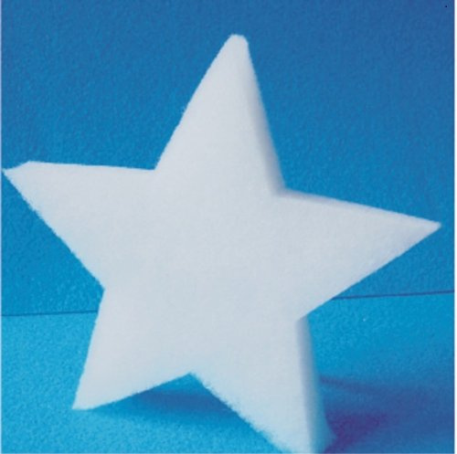 Winterdeko 10 Sterne. 10 x Stern 12cm aus 4cm Formwatte.