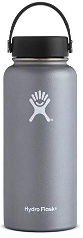 Hydro Flask Unisex – Erwachsene Wide Mouth Trinkflasche, Graphite, 946 ml