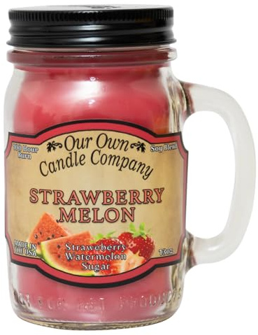 Strawberry Melon Duft 13 Unze Mason Jar Kerze von unseren eigenen Candle Company