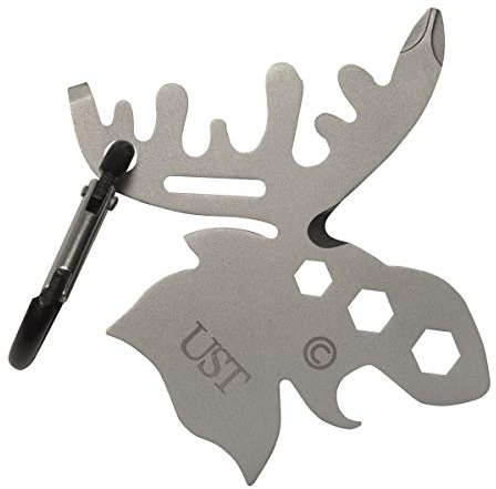 UST Stainless-Steel Tool A Long Multi-Tool Carabiner, Silver, One Size (20-02763)