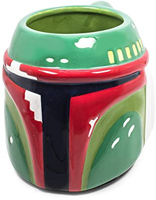 Silver Buffalo SW6695 Star Wars Episoden 4-6 Boba Fett 3D-Keramikbecher, 590 ml