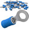 AUPROTEC 50x Ringkabelschuhe 1,5-2,5 mm² blau Loch-Ø M10 Teillisoliert PVC RV Kabel-Verbinder aus Kupfer verzinnt