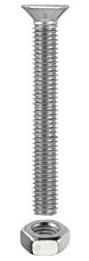 Masidef: Member of the Würth Group KY4010630 Schrauben für Metall T.P.S verzinkt, M6 x 30, 6 Stück, Standard