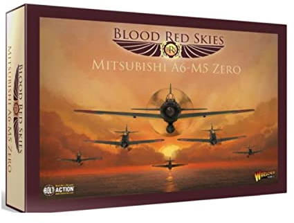 Bolt Action Warlord Games, Blood Red Skies - Mitsubishi A6-M5 Zero - Air Combat Game Miniatures