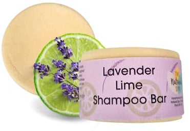 Solid Shampoo Bar - Lavender and Lime - Zero Waste Hair Care - Sls Free - Palm Free - Handmade in Devon, Uk - Essential oil - Cocoa butter shampoo bar
