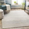 Livabliss Buenos Aires Boho Wohnzimmer Teppich 130x180 cm - Skandinavischer Esszimmer Teppich mit geometrischem Muster in Grau und Elfenbein