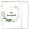 OLGS Hausaufgabenheft Hülle Tropical Green inkl. Heft Schulheft Schutzhülle Umschlag Geschenkidee Einschulung Grundschule (ohne Personalisierung, Tropical Green 05)