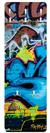 Bilderwelten Garderobe - Colours of Graffiti, Größe HxB:105cm x 34cm
