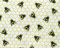 Bienen- und Wabenmuster auf Elfenbein, Bastelmaterial, 110 cm, 100 % Baumwoll-Popeline, 130 g/m², Meterware (CP0837IVO))