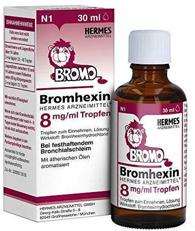BROMHEXIN Hermes Arzneimittel 8 mg/ml Tropfen 30 ml