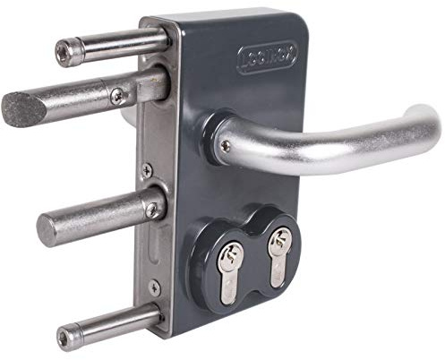 Locinox RAL7016 LDKZ Serrure à double cylindre 40 mm pour portail coulissant