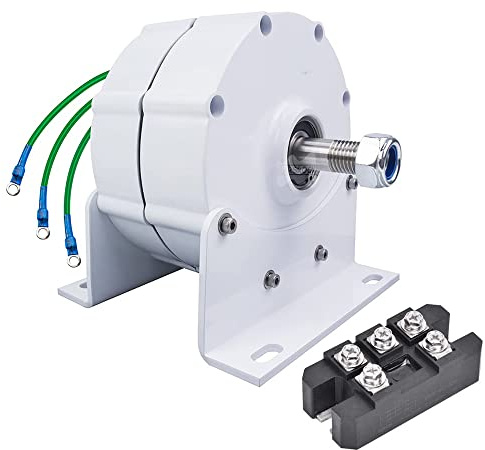WANGYONGQI Generatore Permanente a Bassa velocità 10000W 12V 24V 3 Fase Senza Ingranaggi Magnete Permanente AC Alternatori per Il Motore Diesel a turbina a Vento, con raddrizzatore,48v