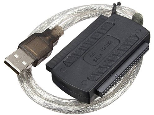 Debegogne Câble adaptateur USB 2.0 mâle vers IDE SATA pour disque dur PC 2,5 3,5