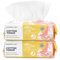 POMPOM LIFE Lot de 200 serviettes jetables ultra douces et épaisses pour adultes et bébés, 100 % coton, lingettes sèches pour le lavage et le séchage, pour le nettoyage, les soins de la peau, le