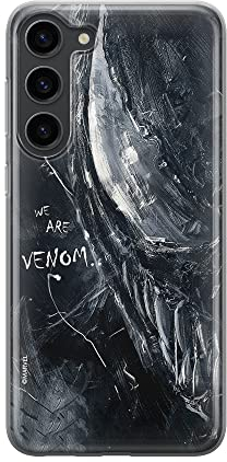 ERT Group Handyhülle für Samsung S23 Original und offiziell Lizenziertes Marvel Muster Venom 006 optimal an die Form des Handy angepasst, hülle aus TPU